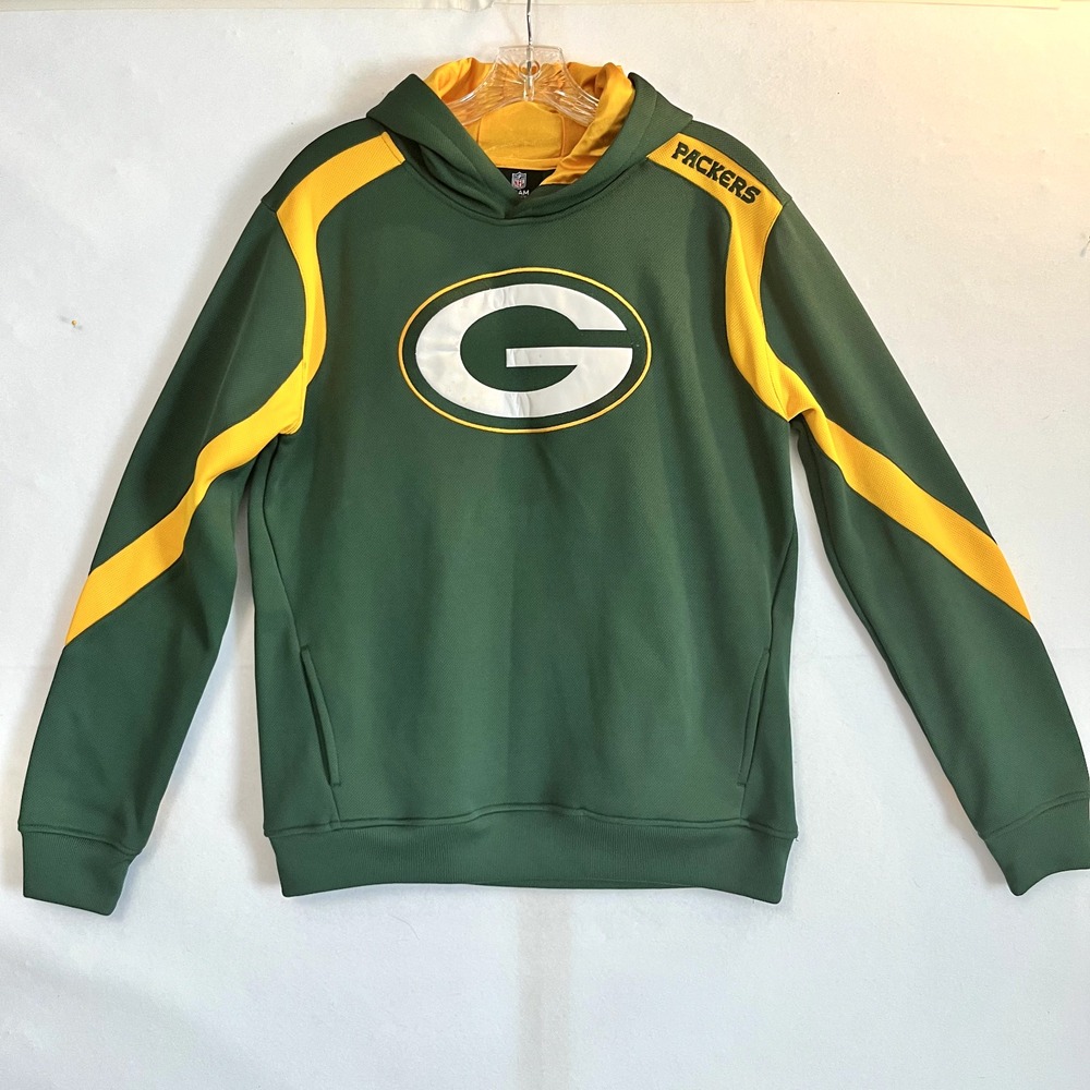 NFL Green Bay Packers Hoodie Green Youth Size XL Pullover
